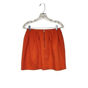 H&M Pleated Mini Skirt Color Orange Size 6